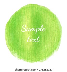 Sparkling green acrylic stain. Vector metallic paint blob banner.