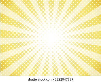 Sparkling Halftone and Sunburst Background Texture
