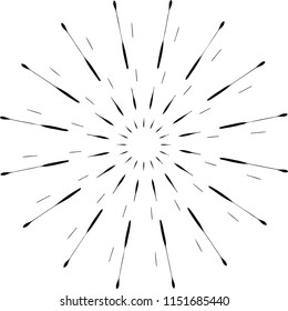 sparkling hand drawn