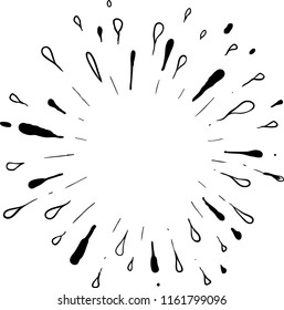 sparkling hand drawn
