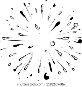 sparkling hand drawn 