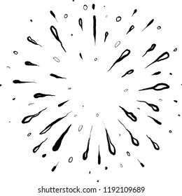 sparkling hand drawn 