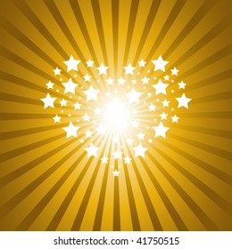 Sparkling Heart Background