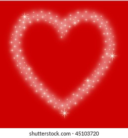 Sparkling Heart (Vector - EPS10)