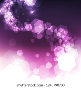 Plantilla de diseño de vacaciones espumoso con fondo abstracto y borroso