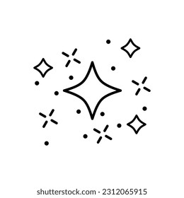 sparkling icon design. shiny effect sign and symbol.