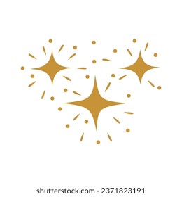 sparkling icon design. shiny effect sign and symbol.