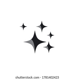 sparkling icon template vector illustration