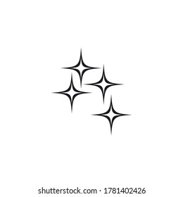 sparkling icon template vector illustration