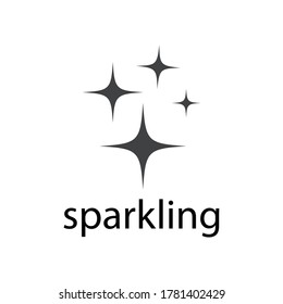 sparkling icon template vector illustration