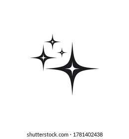 sparkling icon template vector illustration