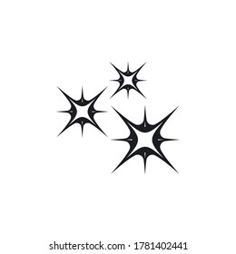 sparkling icon template vector illustration