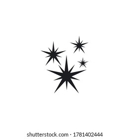 sparkling icon template vector illustration