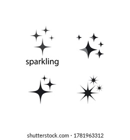 sparkling icon template vector illustration