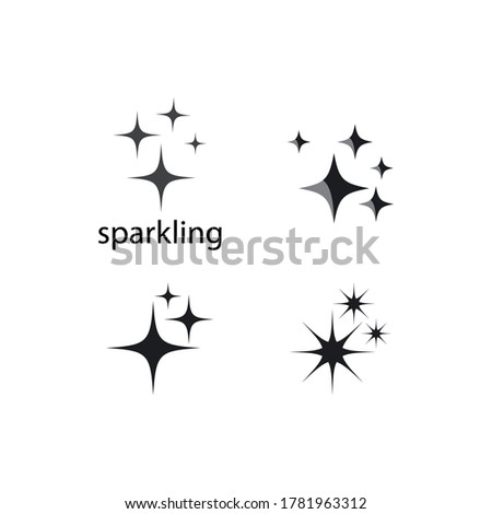sparkling icon template vector illustration