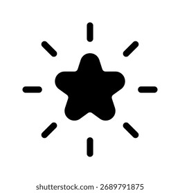 Sparkling Icon Vector Symbol Design Illustration