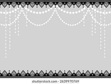Sparkling Indian style background with ornamental decorations