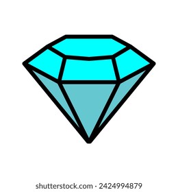 sparkling jewelry diamond vector icon