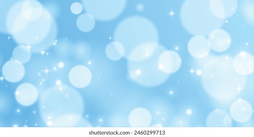 Sparkling light blue background. light blue particles