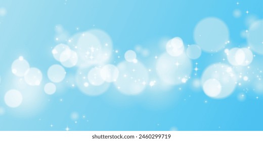 Sparkling light blue background. light blue particles