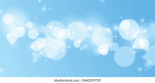 Sparkling light blue background. light blue particles