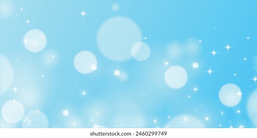 Sparkling light blue background. light blue particles