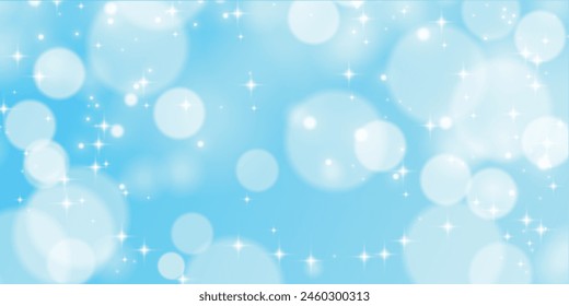 Sparkling light blue background. light blue particles