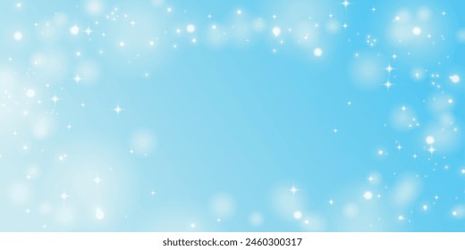 Sparkling light blue background. light blue particles