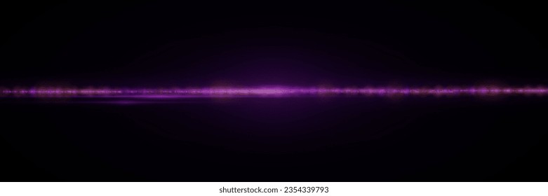 Sparkling light effect with glowing flying dust on black background. Vector illustration.