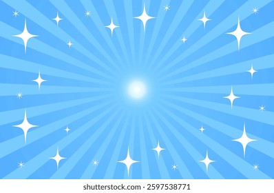 Sparkling light and radial background