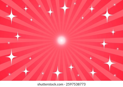 Sparkling light and radial background