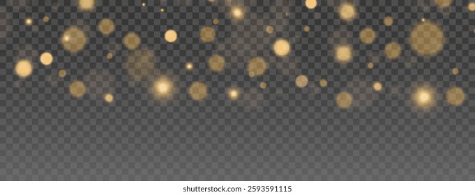 Sparkling Light Trail – A mesmerizing collection of golden light sparkles scattered across space, symbolizing fantasy, mystery, and the ethereal beauty of twinkling stars, festive glow, and magical 