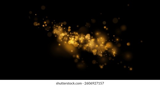 
Sparkling lights bokeh. Twinkling lights. Golden bokeh.