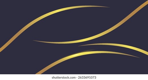 Fondo brillante de las ondas de oro de lujo sobre fondo negro. Diseño de Premium para Fondo de pantalla, Anuncio, cartel.
