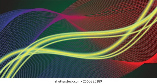 Sparkling luxury multi color background on green background. Premium design for wallpaper, banner, poster.