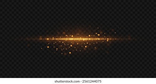 Sparkling magical dust particles. Magic effect of explosion and light.