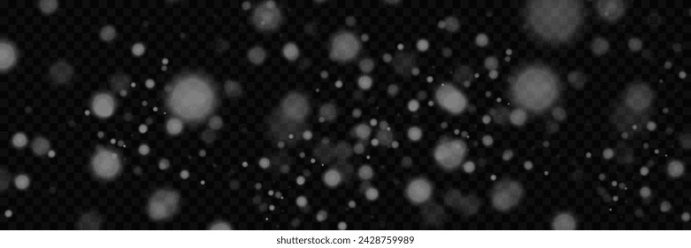 Sparkling magical dust particles. White sparkles sparkle with a special lighting effect.