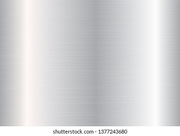 Sparkling metal background with silver metal texture. Vector illustration with light effect.