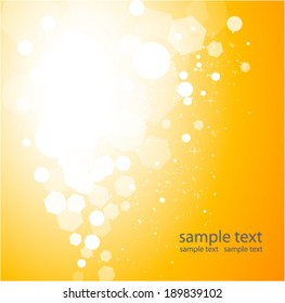 sparkling  orange background,