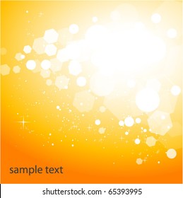 sparkling orange background