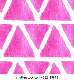 Sparkling pink acrylic seamless pattern background. Geometric shape texture.