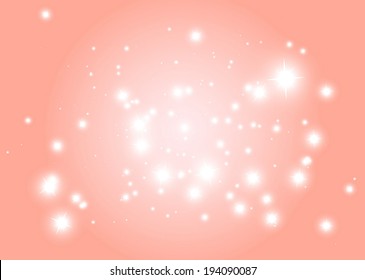 Sparkling pink decorative background design template - Sparkles in pink background illustration