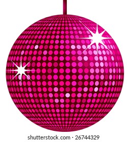 Sparkling Pink Disco Ball