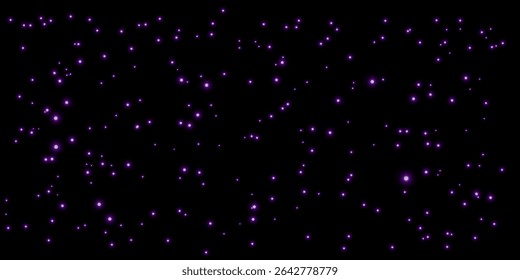 Sparkling purple magic dust particles.	