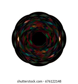Sparkling round diamond