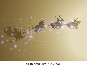 sparkling santa sleigh