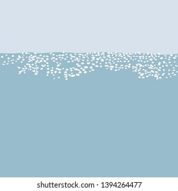 Sparkling sea water, sea view, ocean view, calm sea at sunny day