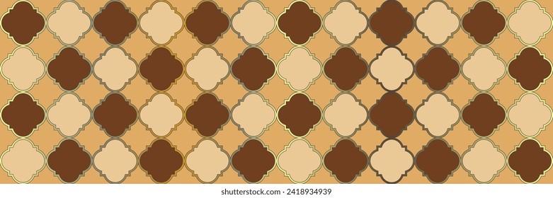 Sparkling Shiny Pattern. Geometric Trellis Tile. Traditional Seamless Arabian Poster. Quatrefoil Eastern Ethnic Tesselation. Cool Persian Pattern. Silver Ottoman Texture. Vintage Geo Curved.