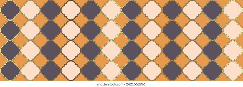 Espinoso patrón brillante. Noble textura otomana. Genial Mosaico Persa. Teselaje étnico árabe quatrefoil. Tile Geométrico Trellis. Geo Curved. Diseño Oriental Tradicional Sin Marea.
