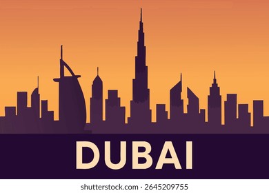 O horizonte cintilante de Dubai, destacado pelo imponente Burj Khalifa, apresenta uma paisagem urbana futurista, misturando luxo moderno com a cultura árabe tradicional.